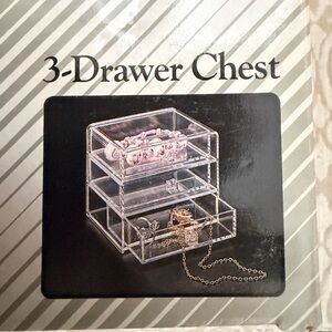 Tamus Clear Acrylic 3-Drawer Organizer